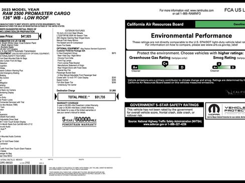 Used 2023 RAM ProMaster 2500 image 5