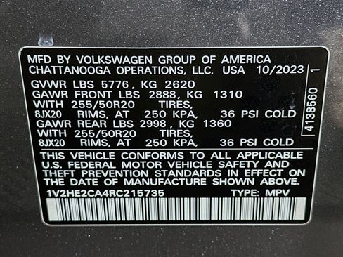 Used 2024 Volkswagen Atlas Cross Sport SE image 12