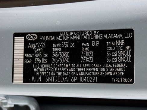 Used 2023 Hyundai Santa Cruz Limited AWD/4WD image 38