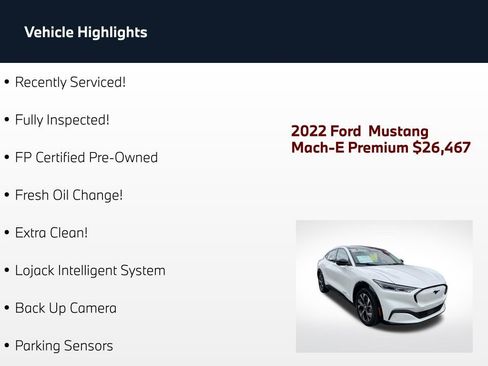 Used 2022 Ford Mustang Mach-E Premium RWD image 2