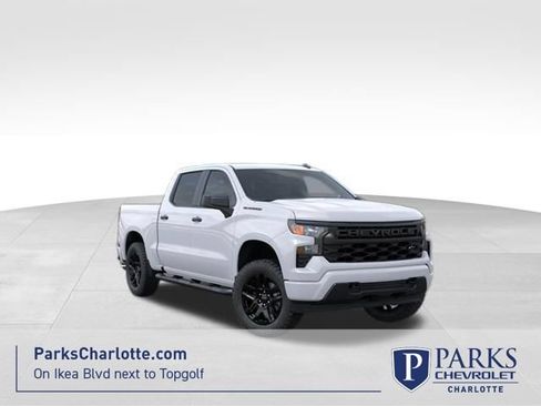 New 2026 Chevrolet Silverado 1500 Custom w/ Turbomax Blackout Package RWD image 1
