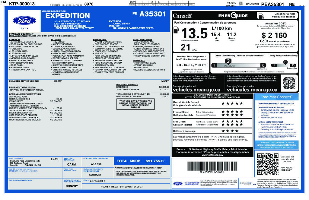 Used 2023 Ford Expedition Max Limited AWD/4WD image 47