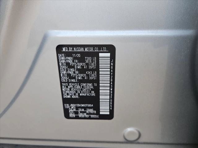 Used 2021 Nissan Armada SL w/ Captain's Chairs Package RWD image 20