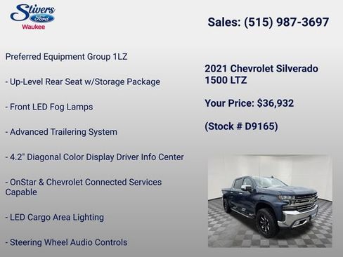 Used 2021 Chevrolet Silverado 1500 LTZ AWD/4WD image 39