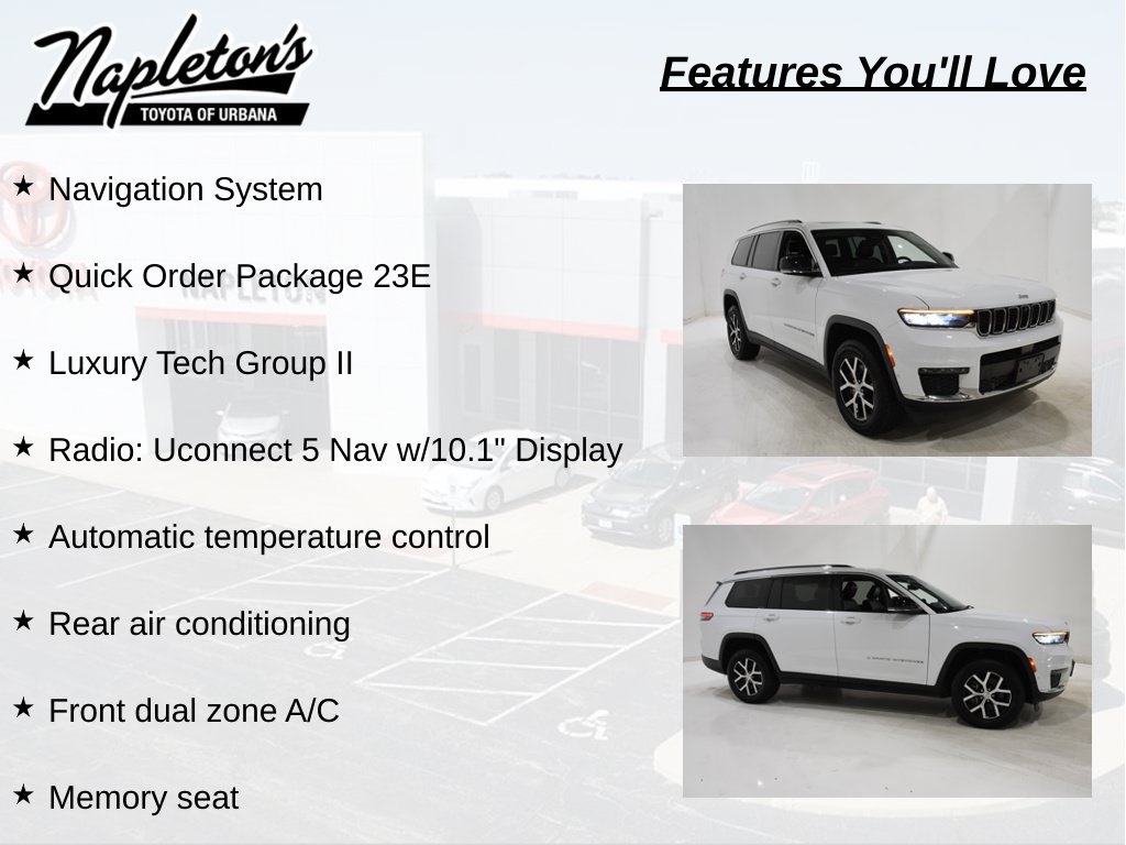 Used 2023 Jeep Grand Cherokee L Limited w/ Luxury Tech Group II AWD/4WD image 7