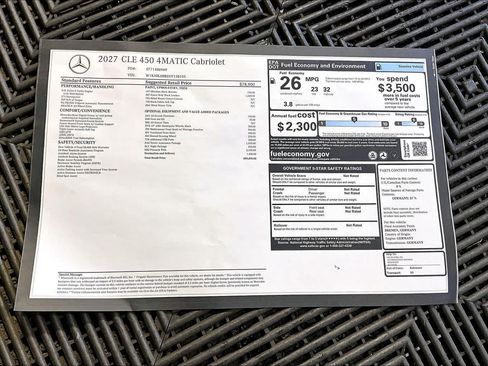 New 2027 Mercedes-Benz CLE 450 4MATIC Cabriolet image 18