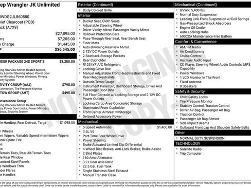 Certified 2018 Jeep Wrangler Unlimited Sport S image 38