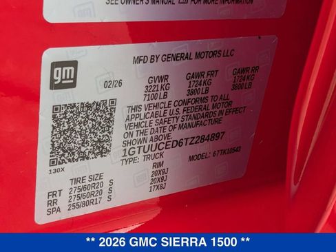 New 2026 GMC Sierra 1500 Elevation w/ Elevation Premium Package AWD/4WD image 35