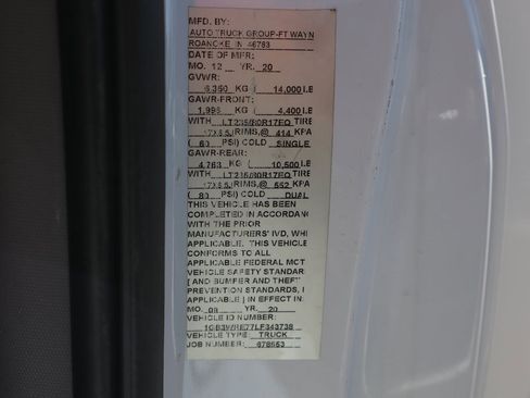 Used 2020 Chevrolet Silverado 3500 W/T w/ WT Fleet Convenience Package image 50