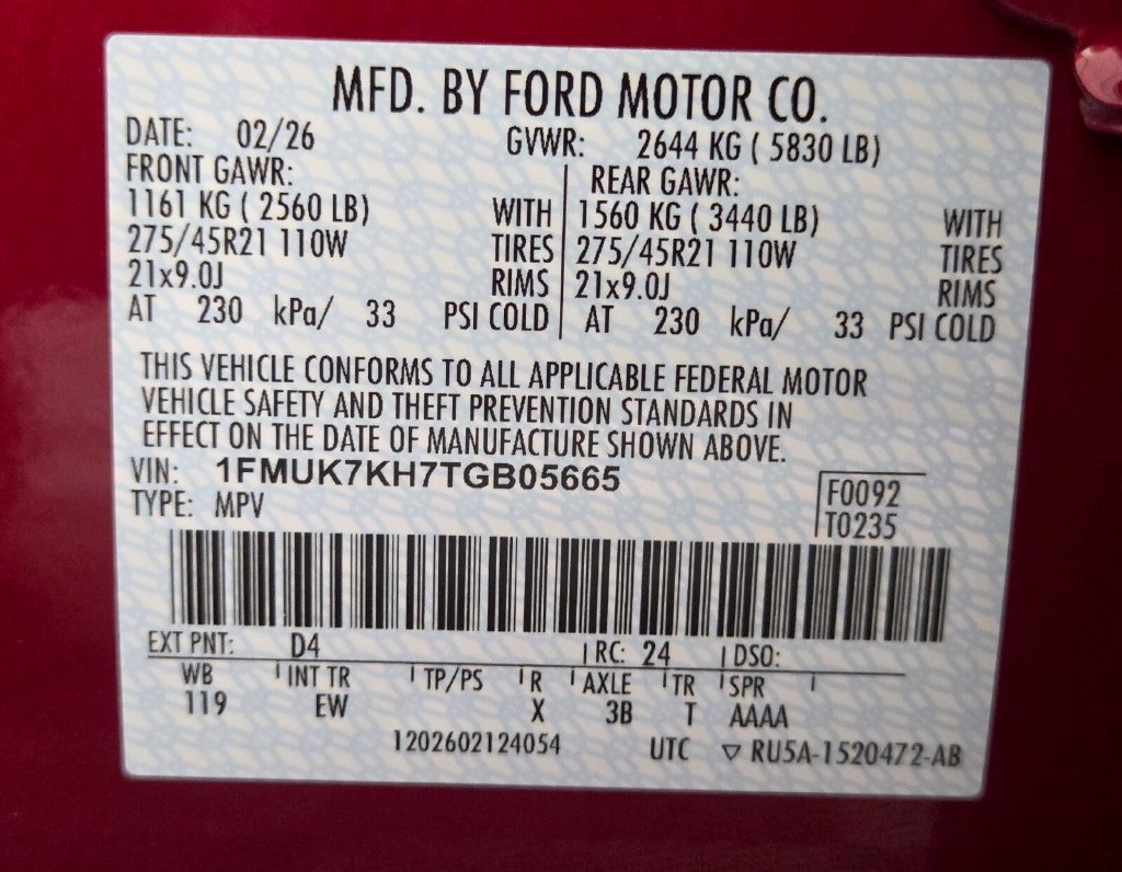 Used 2026 Ford Explorer ST-Line w/ ST-Line Street Pack RWD image 33