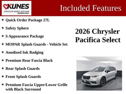 New 2026 Chrysler Pacifica Select image 3