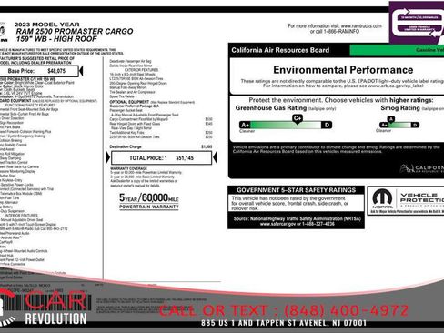 Used 2023 RAM ProMaster 2500 FWD image 10