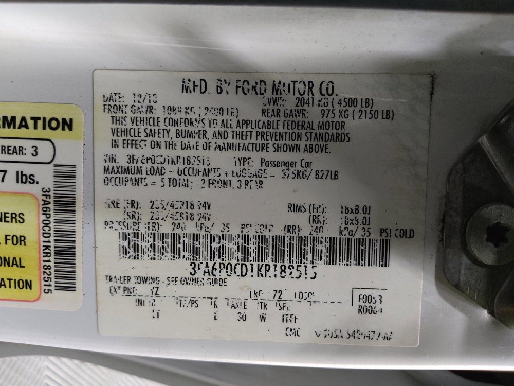Used 2019 Ford Fusion SEL FWD image 33