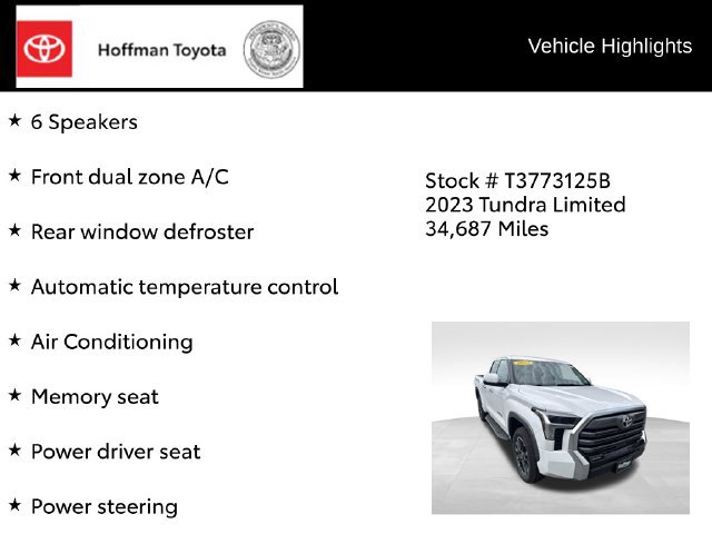 Used 2023 Toyota Tundra Limited AWD/4WD image 15