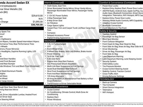Certified 2023 Honda Accord EX image 35