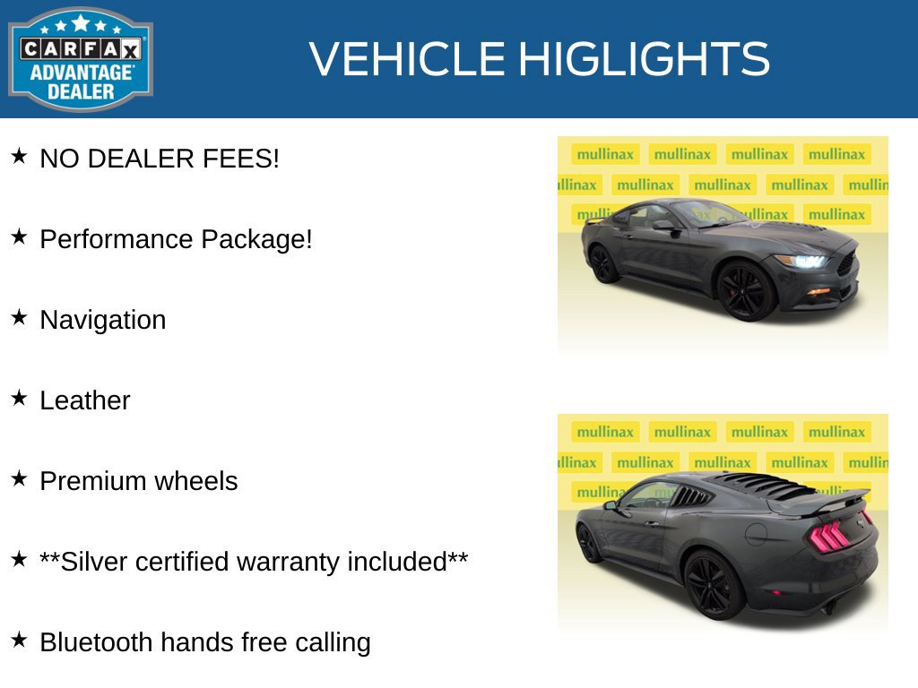 Used 2015 Ford Mustang Premium w/ Ecoboost Performance Package RWD image 11