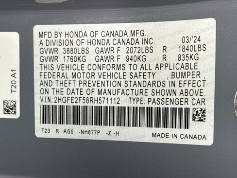 Used 2024 Honda Civic Sport image 34