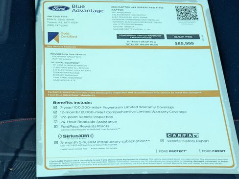 Certified 2024 Ford F150 Raptor image 15