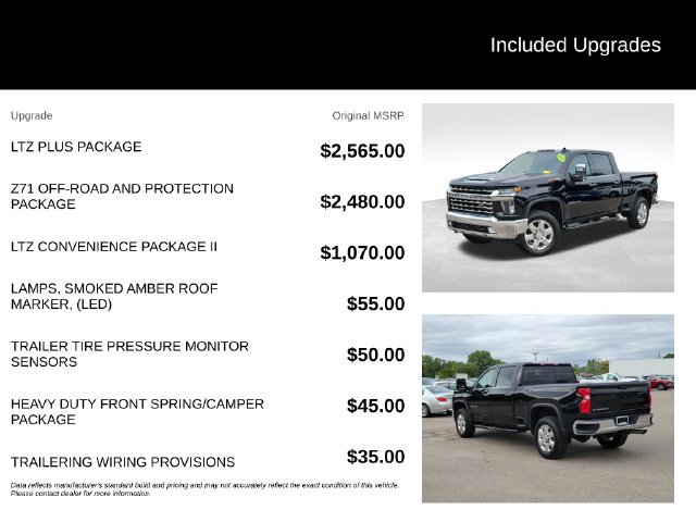 Certified 2020 Chevrolet Silverado 2500 LTZ w/ LTZ Plus Package AWD/4WD image 8