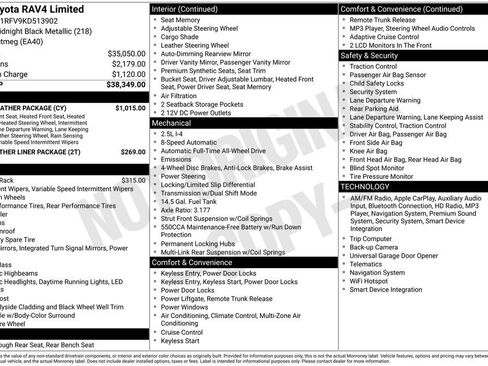 Used 2019 Toyota RAV4 Limited w/ Cold Weather Package image 39