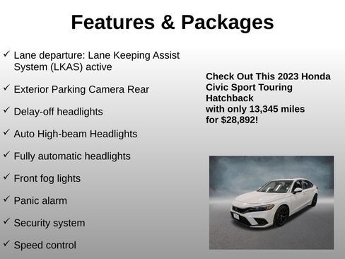 Certified 2023 Honda Civic Sport Touring image 20