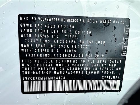 New 2026 Volkswagen Tiguan S image 19