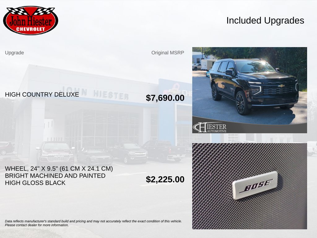 New 2026 Chevrolet Tahoe High Country AWD/4WD image 3