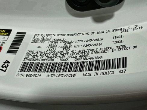 Certified 2020 Toyota Tacoma SR5 AWD/4WD image 7