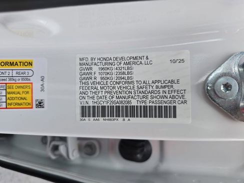 New 2025 Honda Accord LX image 34