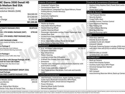 Used 2020 GMC Sierra 3500 Denali w/ Denali Ultimate Package image 7