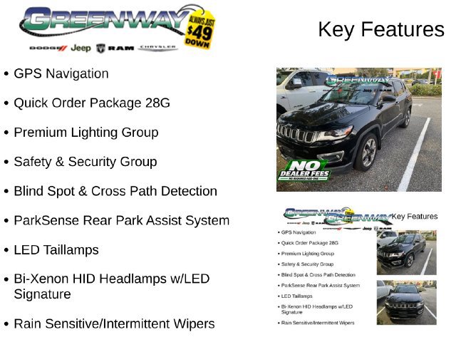 Used 2019 Jeep Compass Limited w/ Safety & Security Group FWD image 2