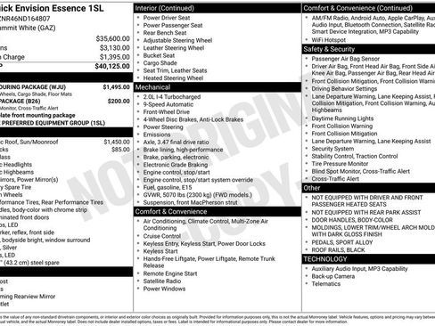 Used 2022 Buick Envision Essence w/ Sport Touring Package image 2