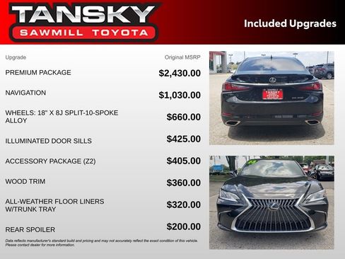 Used 2023 Lexus ES 350 w/ Premium Package FWD image 30