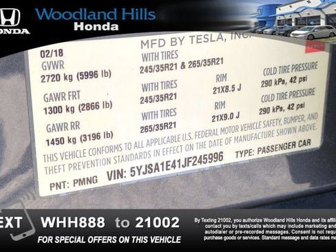 Used 2018 Tesla Model S P100D AWD/4WD image 28