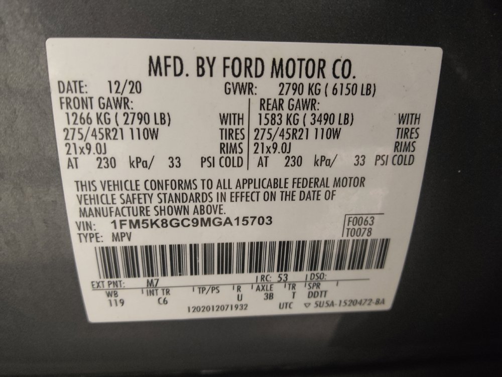 Used 2021 Ford Explorer ST w/ Equipment Group 401A AWD/4WD image 33