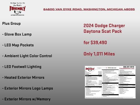 Used 2024 Dodge Charger Daytona Scat Pack w/ Plus Group AWD/4WD image 4