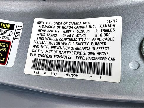 Used 2012 Honda Civic EX-L image 35