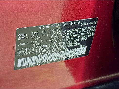 Certified 2025 Subaru Outback Premium w/ Popular Package #1 AWD/4WD image 30