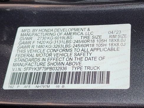Used 2023 Honda Ridgeline RTL-E image 33