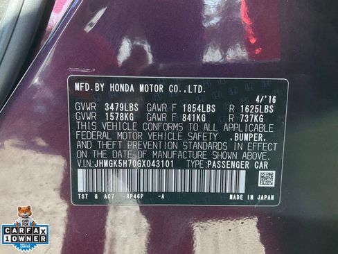 Used 2016 Honda Fit EX image 25
