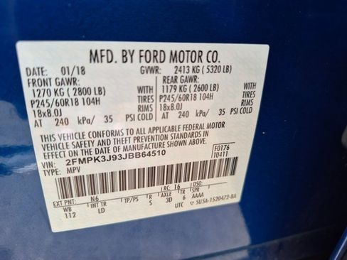 Used 2018 Ford Edge SEL w/ Equipment Group 201A FWD image 21