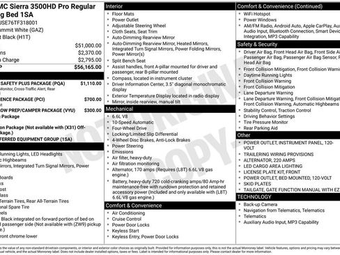 New 2026 GMC Sierra 3500 Pro w/ 1SA Pro Safety Plus Package AWD/4WD image 12