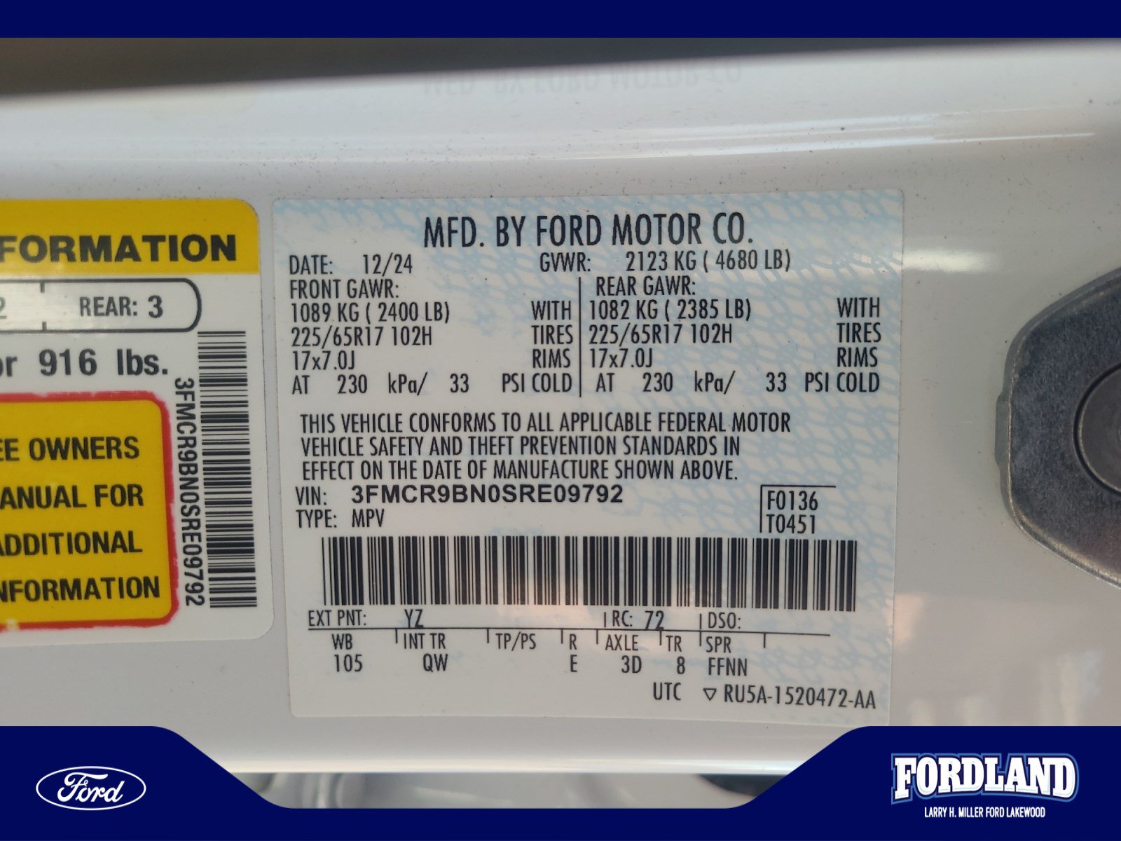Used 2025 Ford Bronco Sport Big Bend AWD/4WD image 25