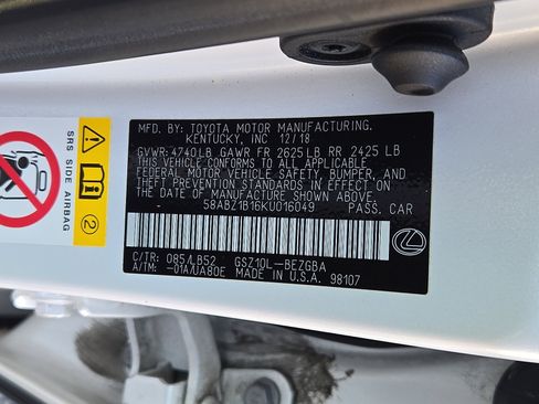 Certified 2019 Lexus ES 350 Luxury image 27