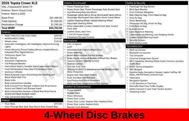 Used 2026 Toyota Crown AWD/4WD image 33