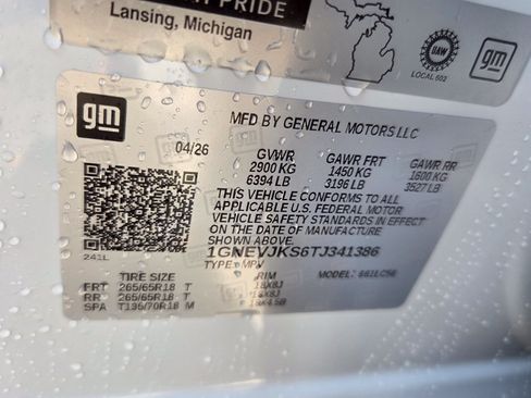 New 2026 Chevrolet Traverse Z71 w/ Enhanced Driving Package AWD/4WD image 26