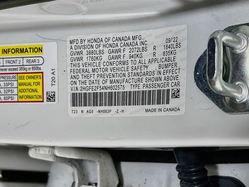 Used 2022 Honda Civic Sport image 29