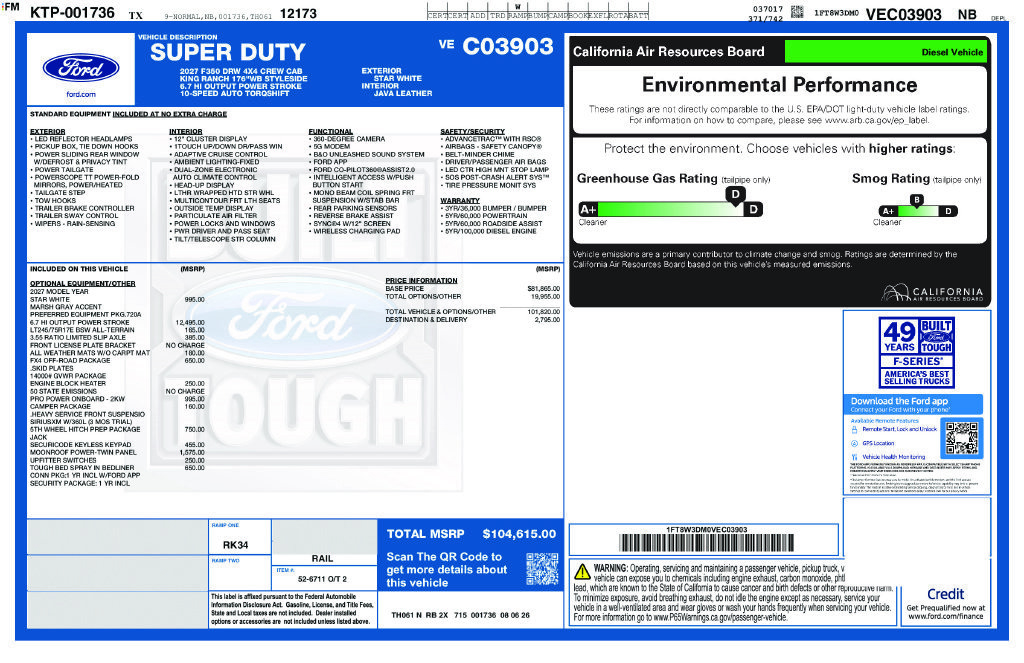 New 2027 Ford F350 King Ranch AWD/4WD image 4