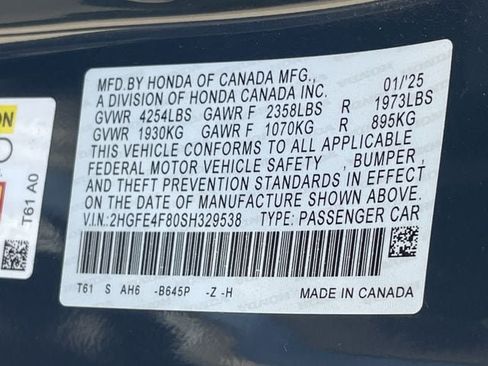 Used 2025 Honda Civic Sport image 15