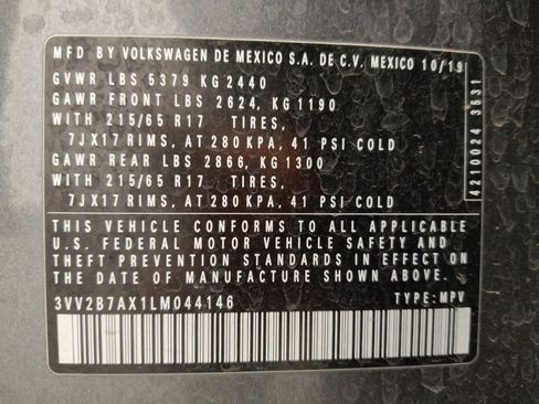 Used 2020 Volkswagen Tiguan SE w/ 3rd Row Seat Package image 33